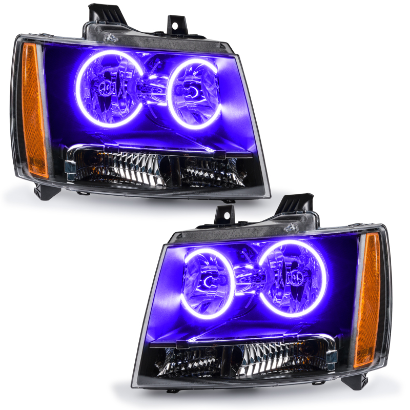 Chevrolet Tahoe Headlight Halo Kits - ORACLE Lighting - Pre-Assembled LED Halo - UV/Purple - `07-`14 Chevrolet Tahoe Headlight Halo Kits - ORACLE Lighting - Pre-Assembled LED Halo - UV/Purple - `07-`14